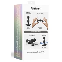 Plug Vibrant Twinny Bud – 10,5 x 3 cm – Noir