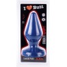 Plug Classic XXL I Love Butt – 20 x 9 cm – Bleu